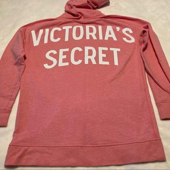 Victoria’s Secret Logo Back Hooded Sweatshirt M - Picture 2 of 12
